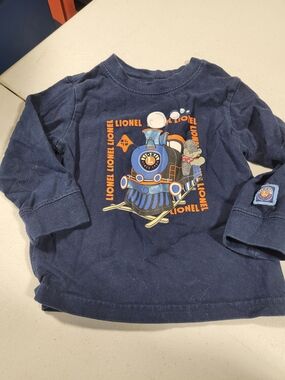 Lionel Navy Long-Sleeve Train Tee for Kids